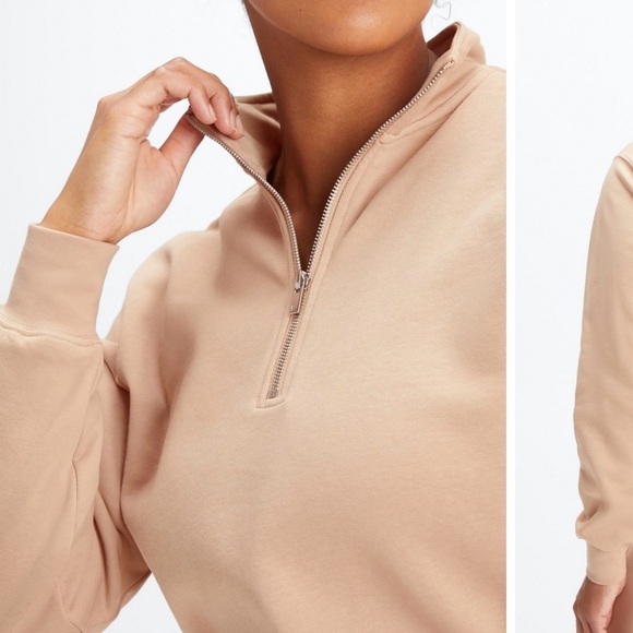 Fabletics Lightweight Go-To Half Zip Sweatshirt - Picture 2 of 8